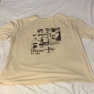 Men's Beige Graphic Tee